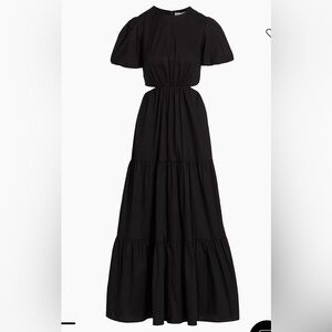 WAYF Plaza Cut-out Tiered Maxi Dress size M